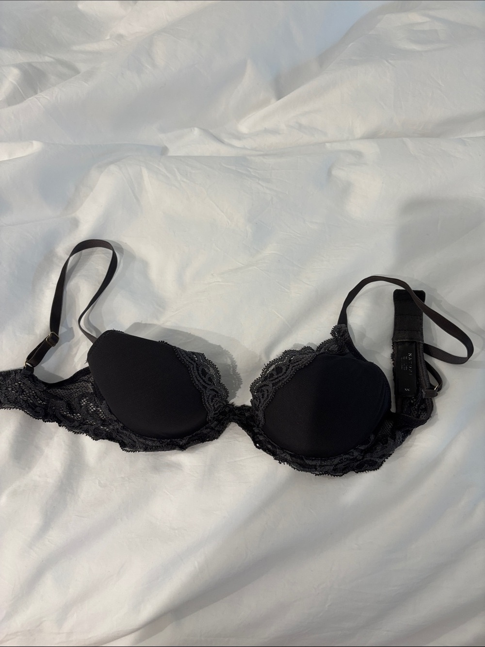 Dark gray Lace Push-Up Bra - Women Intimates & Sleepwear